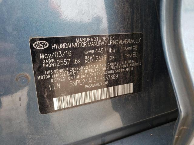 5NPE24AF3HH437869 | 2017 HYUNDAI SONATA SE