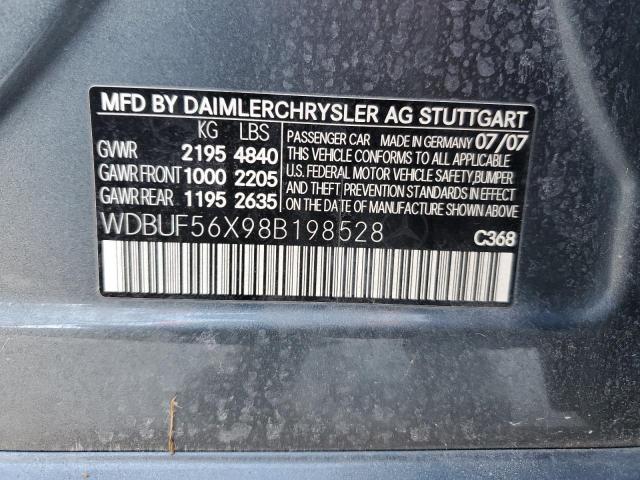 WDBUF56X98B198528 | 2008 MERCEDES-BENZ E 350