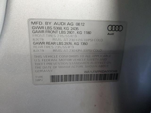 VIN WA1LFAFP6DA009348 2013 Audi Q5, Premium Plus no.12