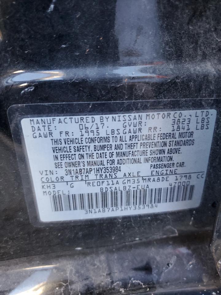 3N1AB7AP1HY353984 NISSAN SENTRA 2017