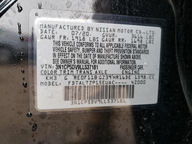 2020 NISSAN KICKS SR 3N1CP5DV9LL537181