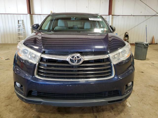 VIN 5TDJKRFH1ES054993 2014 Toyota Highlander, Xle no.5