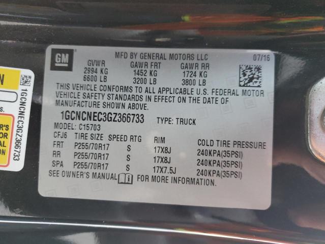 1GCNCNEC3GZ366733 | 2016 CHEVROLET SILVERADO