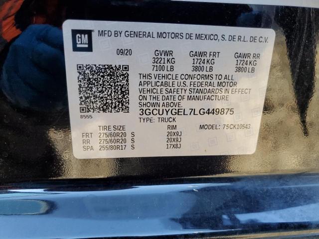 3GCUYGEL7LG449875 | 2020 CHEVROLET SILV1500 4