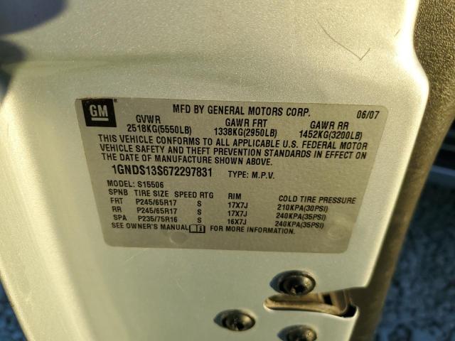 2007 Chevrolet Trailblazer Ls VIN: 1GNDS13S672297831 Lot: 80765873