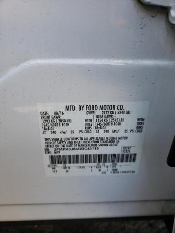 2FMPK3J84GBC43118 2016 FORD EDGE, photo no. 13