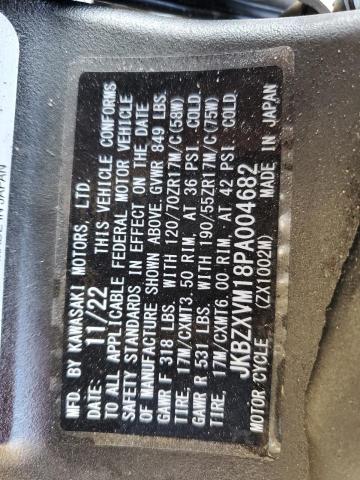 2023 KAWASAKI ZX1002 M - JKBZXVM18PA004682