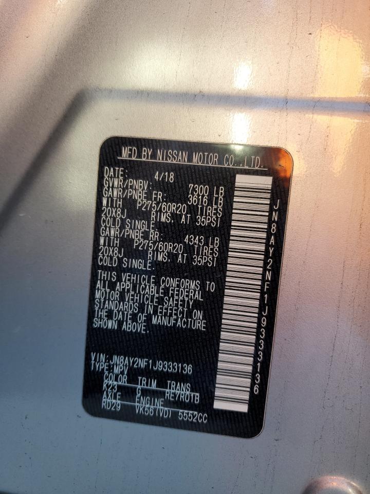 JN8AY2NF1J9333136 NISSAN ARMADA 2018