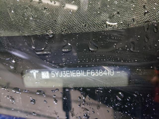 5YJ3E1EB1LF638410 | 2020 TESLA MODEL 3