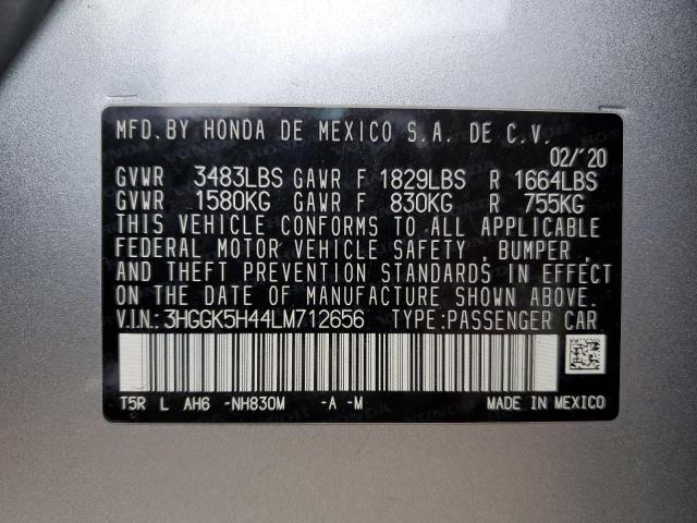 3HGGK5H44LM712656 HONDA FIT 2020