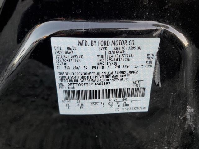 3FTTW8F90PRA58863 Ford Maverick Xl