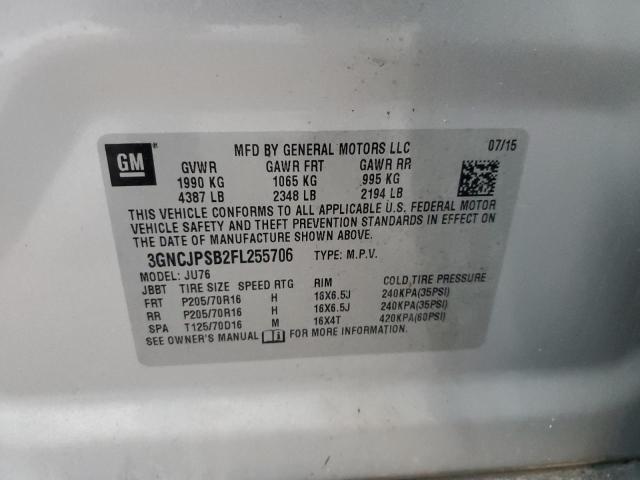 2015 CHEVROLET TRAX 1LS - 3GNCJPSB2FL255706