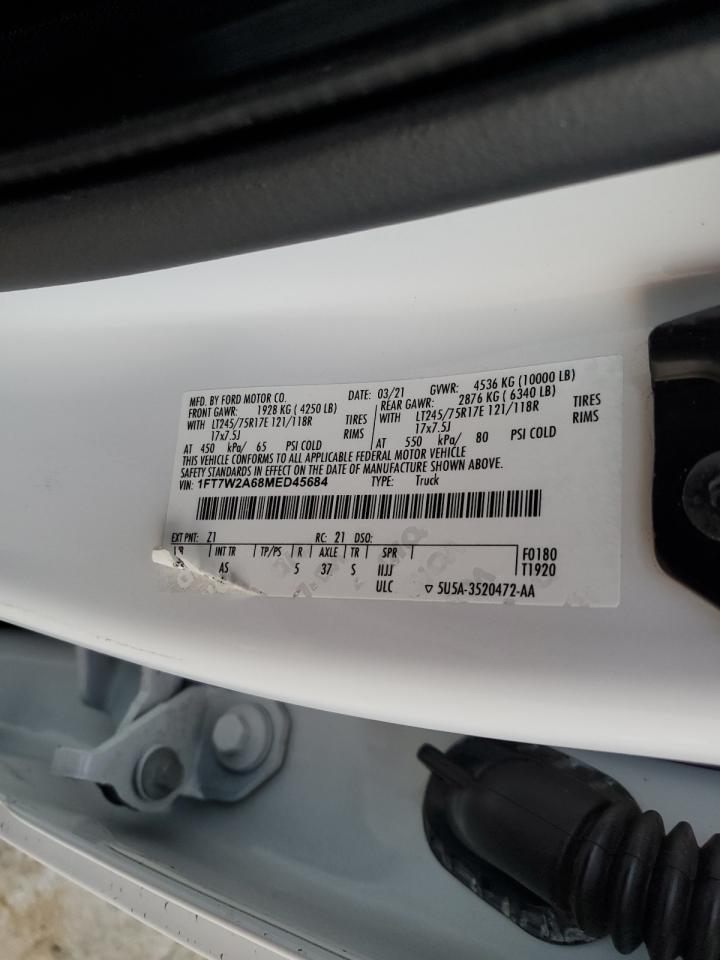 1FT7W2A68MED45684 FORD F250 2021