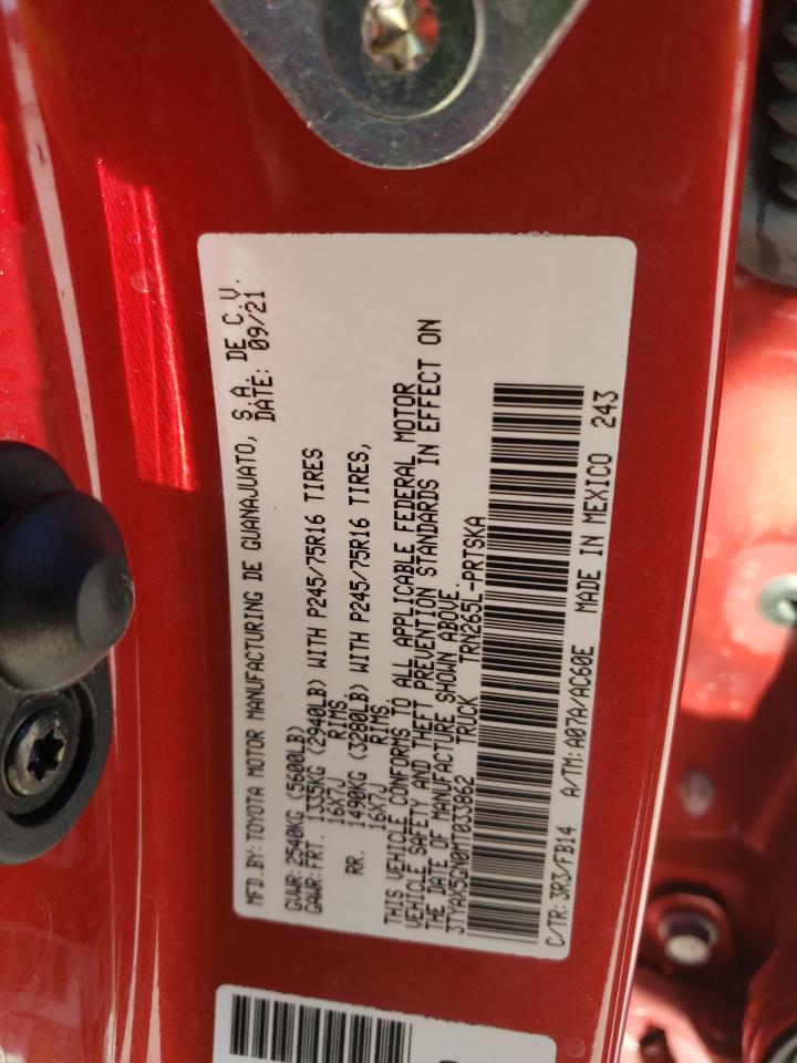 3TYAX5GN0MT033862 TOYOTA TACOMA 2021