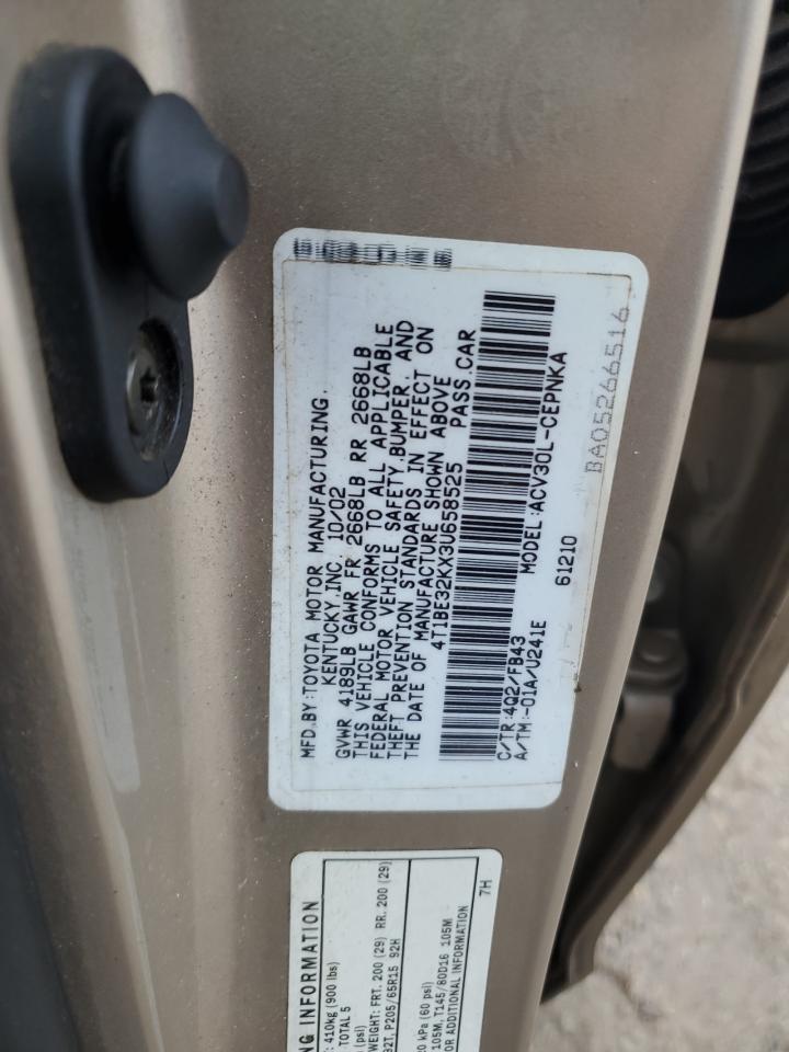 4T1BE32KX3U658525 2003 Toyota Camry Le