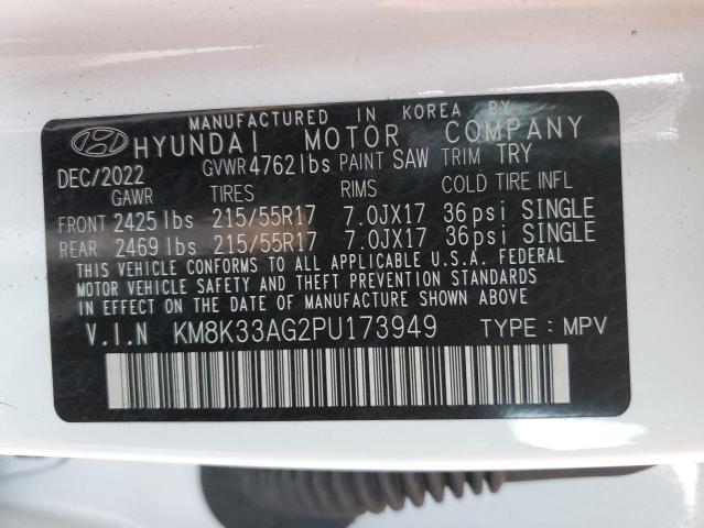 KM8K33AG2PU173949 | 2023 HYUNDAI KONA SEL