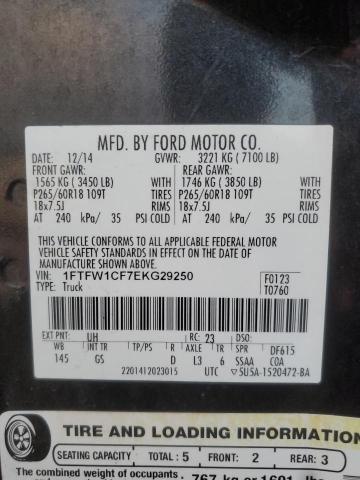 1FTFW1CF7EKG29250 | 2014 FORD F150 SUPER