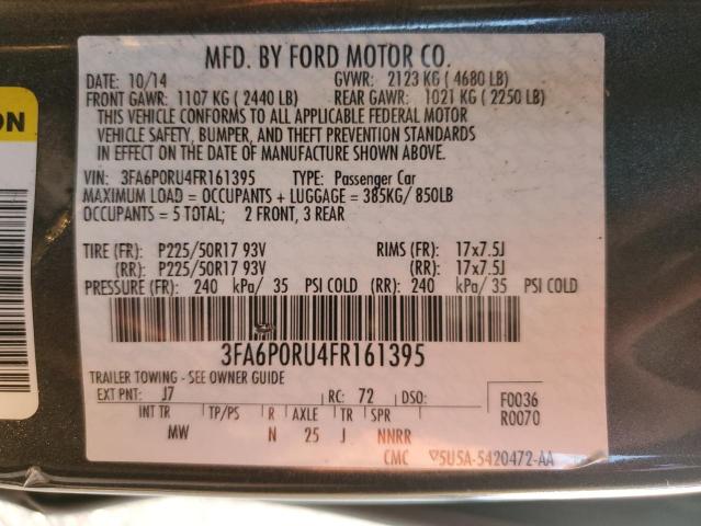 3FA6P0RU4FR161395 | 2015 Ford fusion titanium hev