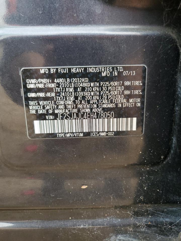 JF2SJAJC4EH478050 2014 Subaru Forester 2.5I Limited