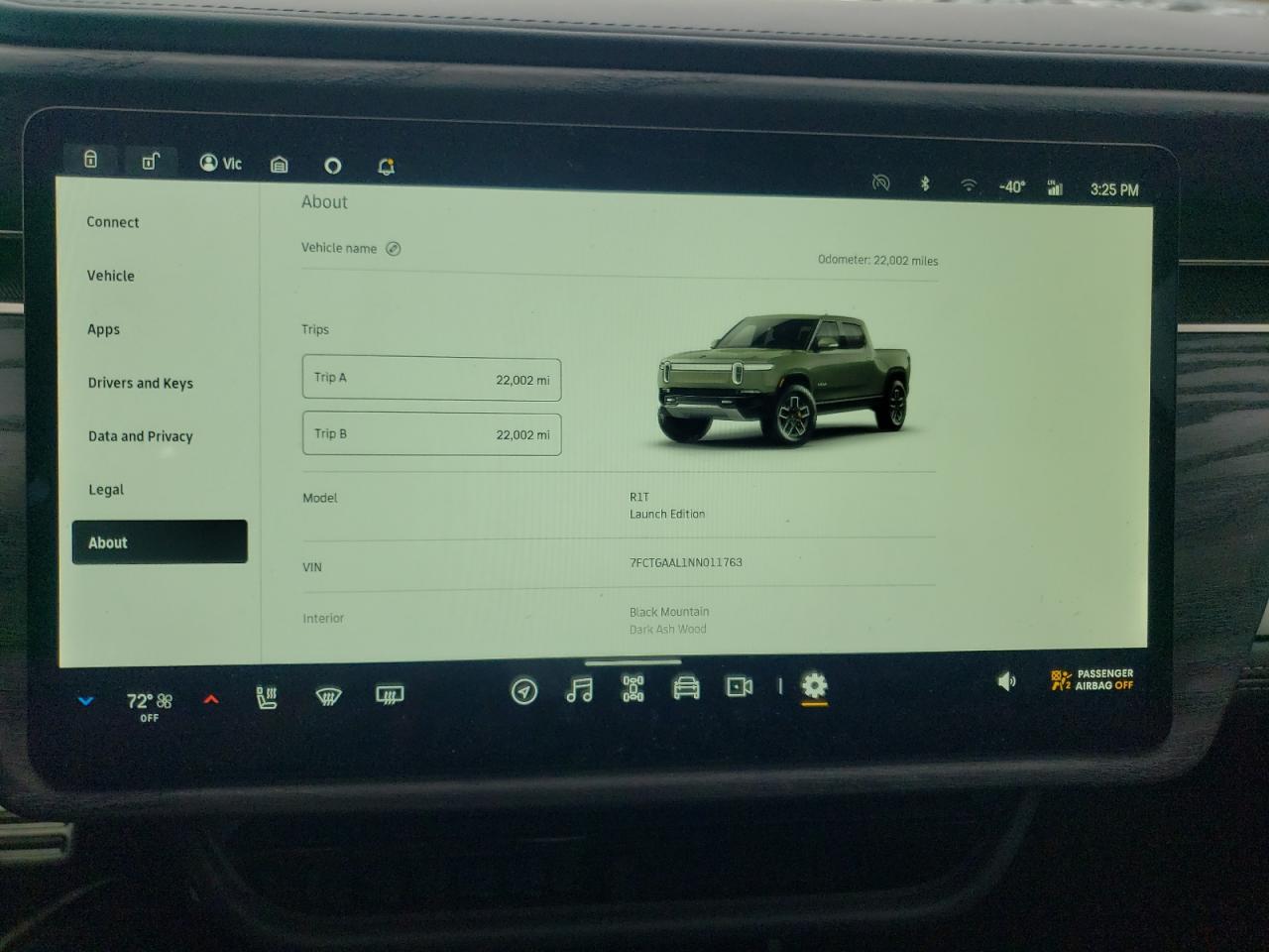 7FCTGAAL1NN011763 RIVIAN RIT 2022
