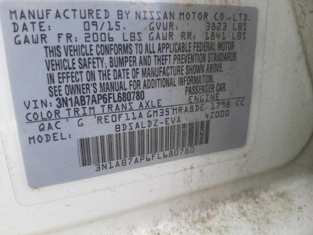 2015 NISSAN SENTRA S - 3N1AB7AP6FL680780