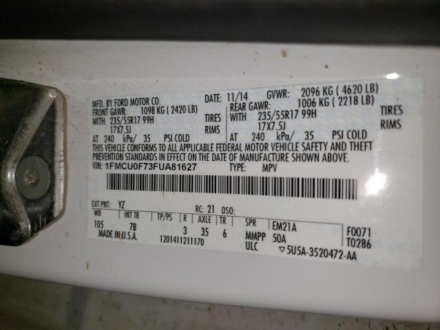 1FMCU0F73FUA81627 | 2015 Ford escape s