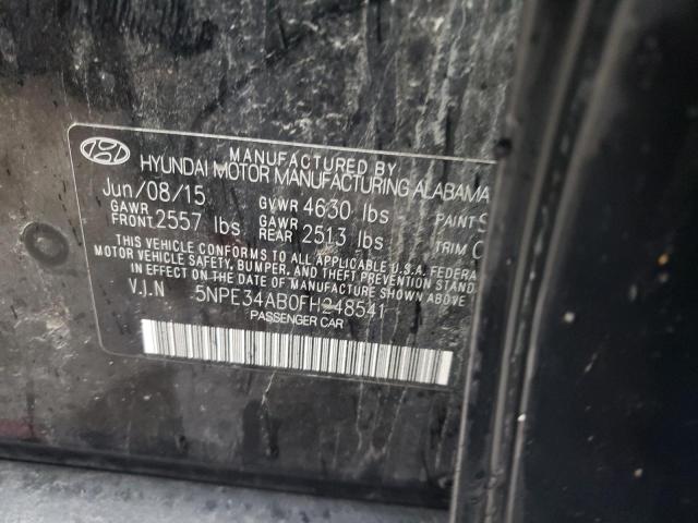 5NPE34AB0FH248541 | 2015 HYUNDAI SONATA SPO