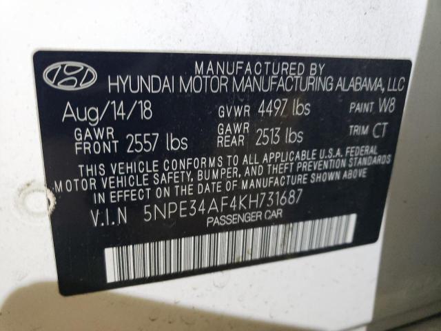 5NPE34AF4KH731687 | 2019 HYUNDAI SONATA LIM