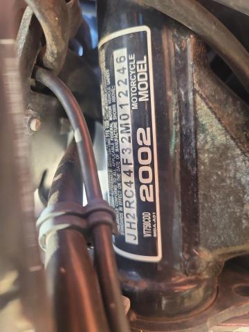 2002 HONDA VT750 JH2RC44F32M012246