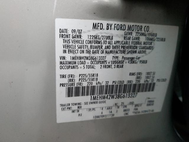 1MEHM42W38G613327 2008 Mercury Sable Premier