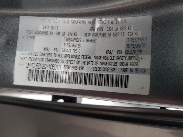 3MYDLBZV2GY105319 | 2016 TOYOTA SCION IA