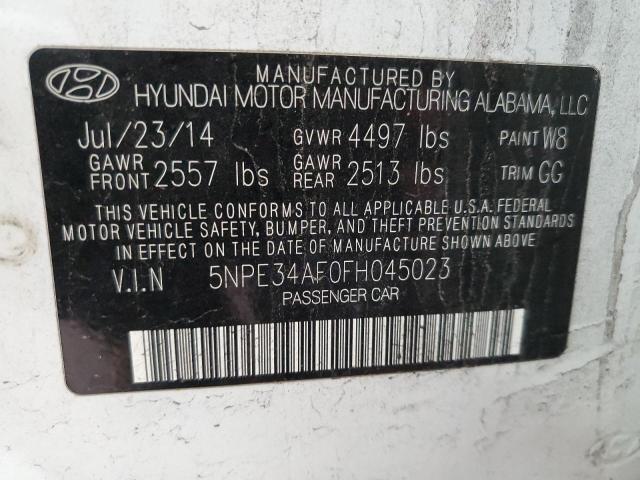 5NPE34AF0FH045023 | 2015 HYUNDAI SONATA SPO