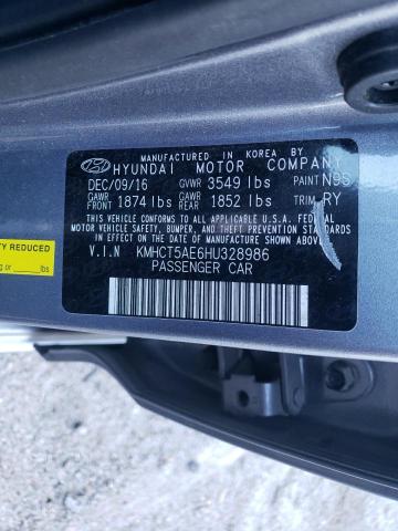 KMHCT5AE6HU328986 | 2017 HYUNDAI ACCENT SE