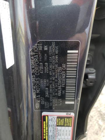 2017 Kia Cadenza Premium VIN: KNALB4J1XH5072759 Lot: 80565063