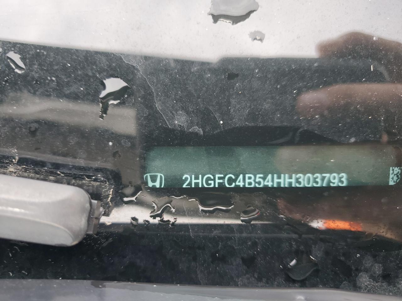 2HGFC4B54HH303793 HONDA CIVIC 2017