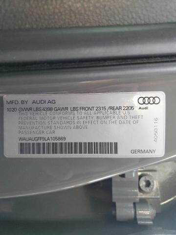 WAUAUGFF9LA105869 | 2020 AUDI A3 PREMIUM