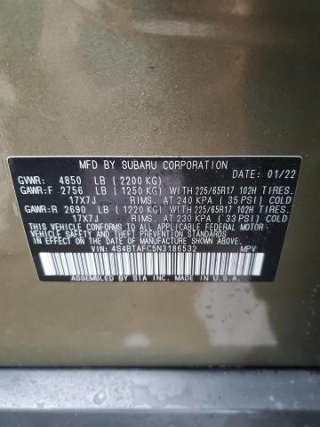 4S4BTAFC5N3186532 | 2022 SUBARU OUTBACK PR