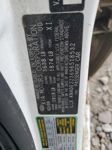 KNADE223696518532 | 2009 KIA rio base