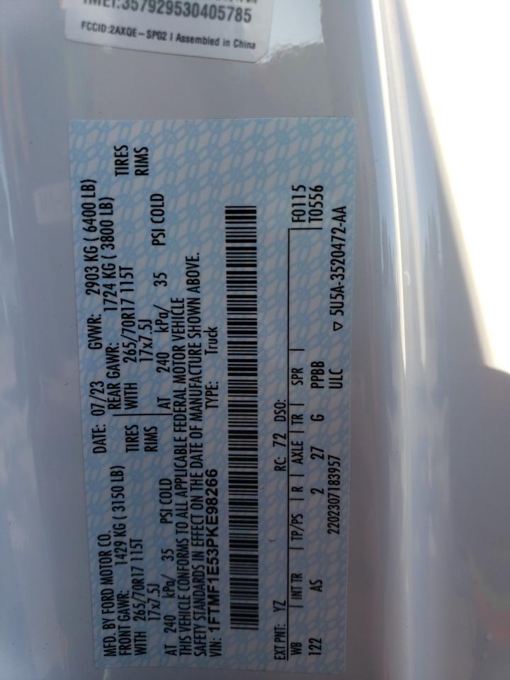 1FTMF1E53PKE98266 FORD All Models 2023