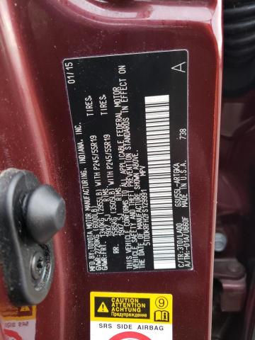 VIN 5TDDKRFH2FS129991 2015 Toyota Highlander, Limited no.13