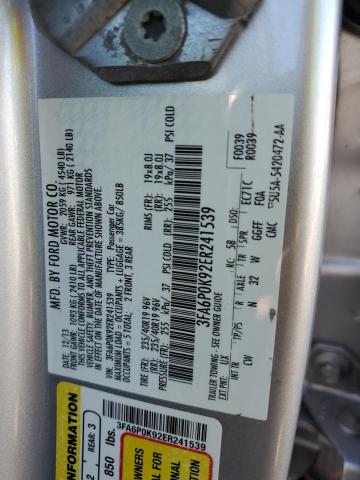 3FA6P0K92ER241539 | 2014 FORD FUSION TIT