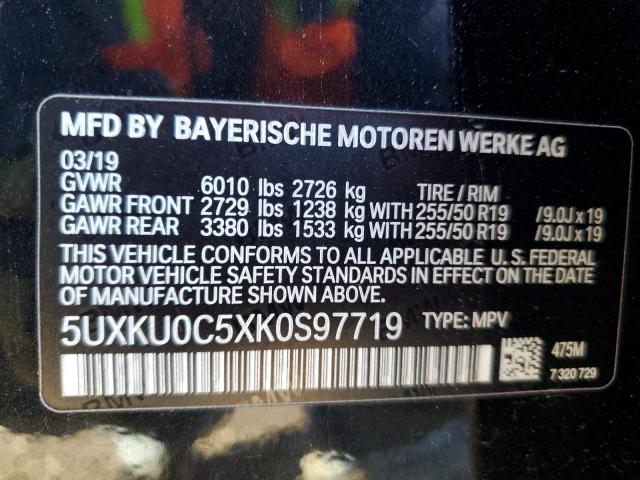 5UXKU0C5XK0S97719 2019 BMW X6 - Image 13