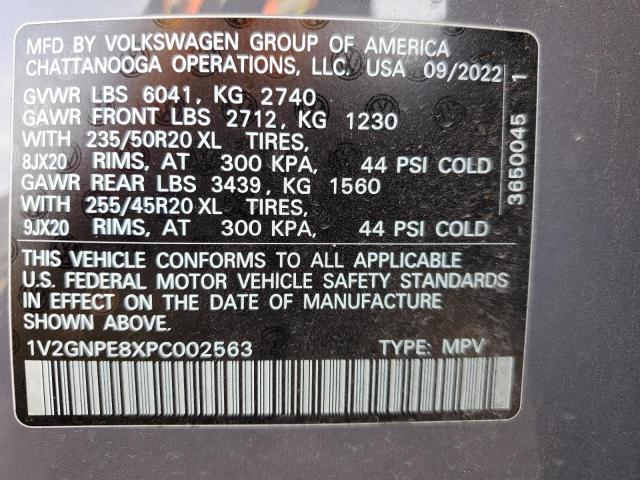 1V2GNPE8XPC002563 | 2023 VOLKSWAGEN ID.4 PRO S