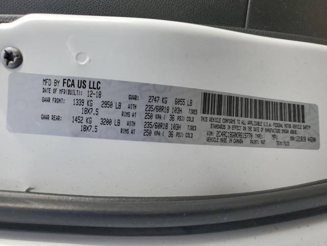 2C4RC1BG0KR615770 | 2019 CHRYSLER PACIFICA T