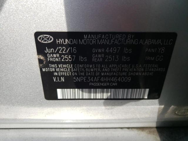 5NPE34AF4HH464009 | 2017 HYUNDAI SONATA SPO