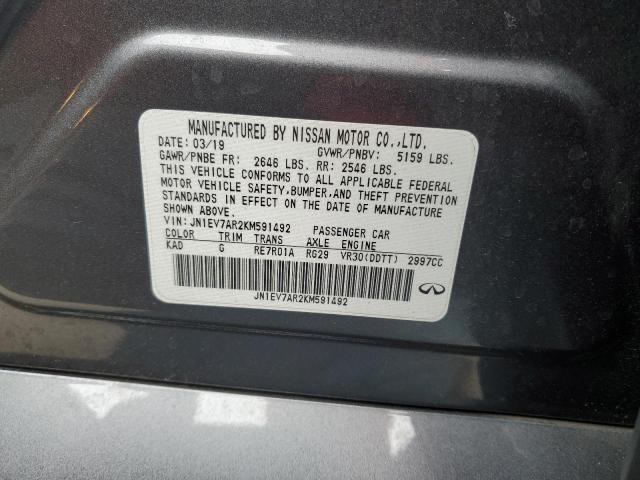 2019 INFINITI Q50 LUXE - JN1EV7AR2KM591492