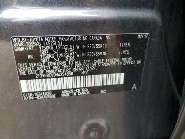 2T3YFREV9HW354858 | 2017 TOYOTA RAV4 LIMIT