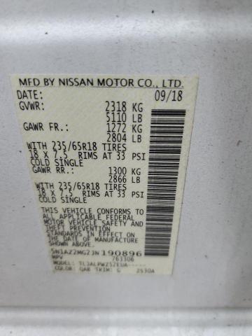 Lot #2291841603 2018 NISSAN MURANO S salvage car