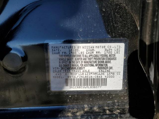 3N1CN8EV6ML838577 | 2021 Nissan versa sv