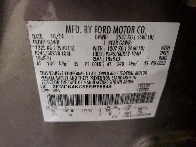 2FMDK4KC5EBB55848 | 2014 FORD EDGE LIMIT